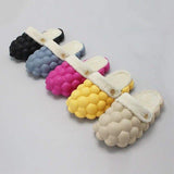 Babouche Woman Removable Lining Pantuflas Unisex Outdoor Indoor Trendy Bubble Winter Home Warm Slides Faux Fur Slippers