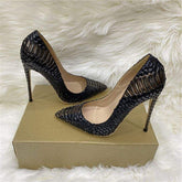 Bronze Snakeskin Fashion Dress Sexy Sandale Femme 2026 Slipper Sandals for Women