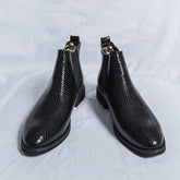 Pointed Toe Fashion Breathable Dress Shoes Comfortable Classy Chelsea Boots