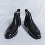 Pointed Toe Fashion Breathable Dress Shoes Comfortable Classy Chelsea Boots