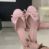 Chaussure Talon Silk Slipper Trendy Sexy Elegant Fashion New Heels for Women