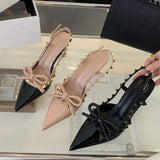 Slingback New Sandals Style Elegant Sexy Unique Designer 2024 Sexy Heels for Women