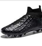 High Top Professional AG Long Nail Anti slip Wear Resistant Training Leather Football Shoes Soccer Boots for Men