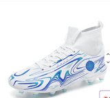 High Top Professional AG TF Training Soccer Boots for Kids Men Brand Logo Wear Resistant Long Nail Spring Winter Summer