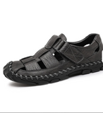 Top Quality Fashion Summer Slippers Cow Leather Material Sandals for Men Anti-Slippery