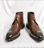 Lace up Comfortable Fashion Design Durable Formal Dress Shoes Red Bottom Casual Ankle Boots