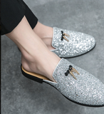 Glitters Shining Upper Cool Design Casual Shoes Summer Outdoor Classic Durable Fashion Casual Half Shoes for Men