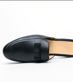 Summer Men Half Shoes Casual Slip on Backless Loafers With Bowknot Durable Comfortable Men Mules