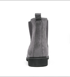 Classy Winter Chelsea Boots Grey Color Fashion Dress Shoes Comfortable Faux Suede Boots for Men
