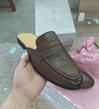 Home Mules PU Leather Comfortable Half Shoes Classic Design Durable Summer Casual Men Dress Shoes