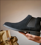 Genuine Leather Boots Fashion High Top Classic Durable Formal Chelsea Boots for Men