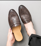 Big Size 38-47 Round Toe Classic Design Fashion Loafers Summer Breathable Men Casual Half Shoes