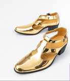 Buckle Strap Durable Sliver Gold Blue Color Hot Selling Summer Casual Flat Sandals Durable Men Walking Shoes