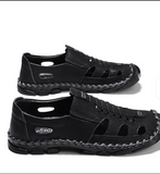 Large Size 47 48 Genuine Leather Fashion Design Casual Slippers Beach Summer Sandals Shoes for Men