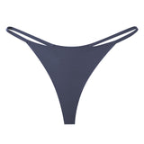 Good Selling Soft Solid Color High Elastic Low-rise Traceless Multi-color T-back Tangas De Mujer Women's Thong G-string Panty