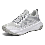 Mens Trail Running Shoes Cushioning Sport Sneakers Outdoor Hiking Footwear Women All Terrain Athletic Gym Training Walking Shoes