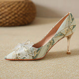 Chaussure Talon Femme Bigtree Shoes Gradient Color Bling Neon Pumps Designer Toe Pointed Fashion Heels for Ladies