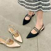 Sandales Femme Plat China Quality Rhinestone Flat Casual Fashion Confortable Ladies Sandals