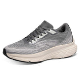 Mens Wide Toe Box Running Shoes Thick Cushion Athletic Walking Sneakers Breathable Mesh Gym Fitness Footwear