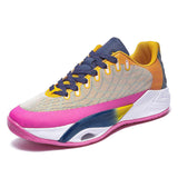 Men Breathable Court Basketball Shoes Lightweight Cushioning Athletic Sneakers High Top Gym Trainers for Wide Feet