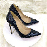 8CM/10CM/12CM Sexy Female Shoes Stiletto Party Black Club Job Heels for Women
