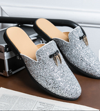 Glitters Shining Upper Cool Design Casual Shoes Summer Outdoor Classic Durable Fashion Casual Half Shoes for Men