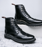 Latest Designers Size 38-48 Blue Color Durable Lace up Formal Occasions Usable Men Ankle Boots