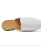 Casual Mules Comfortable Size 46 47 Point Toe Backless Half Slippers for Men