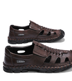 Large Size 47 48 Genuine Leather Fashion Design Casual Slippers Beach Summer Sandals Shoes for Men