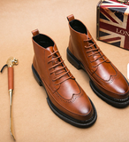 Black Brown Color Fashion Designers Lace up High Top Other Ankle Boots for Men