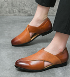 Size 38-47 Summer Casual Shoes Comfortable PU Leather Slip on Goes With Everything Men Dress Shoes
