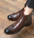 Lace up Other Boots Comfortable Design Gentlemen Footwear High Top Men Classy Boots