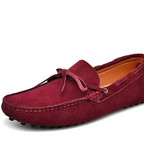 Genuine Leather Men Casual Shoes Loafers Moccasins Breathable Slip on Black Driving Shoes Plus Size
