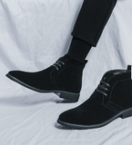 All Seasons Usable Faux Suede Leather Boots Summer Casual Leisure Handsome Dress Shoes Winter Men Snow Boots