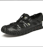Comfortable Soft Upper Good Quality Summer Beach Fun Men Pure Leather Sandals