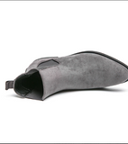 Classy Winter Chelsea Boots Grey Color Fashion Dress Shoes Comfortable Faux Suede Boots for Men