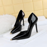 10.5CM/7CM Steel Toe Delicate Talons Hauts Night Club Luxury Stiletto Heels