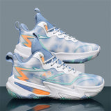 Futuristic Holographic Basketball Sneakers Men Metallic Silver Athletic Shoes Lightweight High Performance Sport Footwear