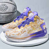 Brand Logo Custom Professional Men Rotary Knob Easy Wearing Outdoor Sports Sneakers Woven Mesh Breathable Women Basketball Shoes
