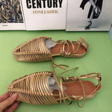 Ankle Strap Zapatos Verano Slides Handmade Rope Trendy Slippers Cute Comfortable Shoe Women's Sandals