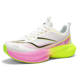 Mens Road Running Shoes Breathable Mesh Sport Sneakers High Elasticity Cushioning Athletic Trainers Non Slip Gym Footwear