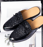 Classic Design Hot Selling Fashion Comfortable Bowknot Backless Loafers Formal Casual Half Shoes for Men