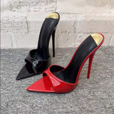 Red Sandalia Salto Feminina Ladies Footwear Open Toe Shoes Sandal New Heel