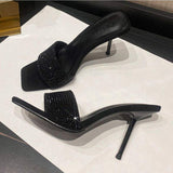 6CM/9CM Talons Pour Dames Sexy Stilettos Diamond Purple Thin Heels for Ladies
