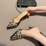 Sandalias Altas Elegantes Escarpins Talons Haut Slippers Mules Kitten New Heels