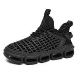 Mens Neon Green Running Shoes Hollow Sole Blade Sneakers Breathable Lightweight Athletic Footwear Cool Summer Walking Trainers