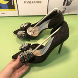 Escarpins Femme Chaussure 2025 New Fashion Slingback Designer Unique Luxury Diamond Heels for Ladies Shoes