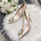 Trendy Shiny Gold Summer Fashion Slipper Open Toe Gold Fashion Heels for Women