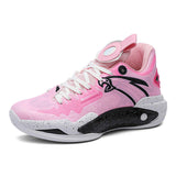 Glow in Dark Men Basketball Shoes High Performance Court Sneakers Breathable Mesh Athletic Footwear With Galaxy Gradient Midsole