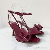 Bow Design Red Color Trendy Fancy 2025 Elegant Women's Pumps Heel for Ladies